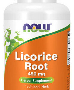 Raiz De Alcaçuz 450 Mg 100 Cápsulas Da Now Foods