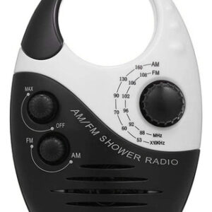 Rádio De Chuveiro Am/fm Rádio Impermeável Para Banheiro Músi