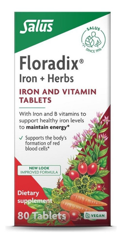 Salus Floradix Iron Plus Herbs 80 Tablets By Salus