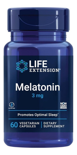 Melatonin 3 Mg 60 Caps By Life Extension