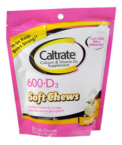 Suplemento De Cálcio E Vitamina D 600+d Vanilla Creme 60 Sof