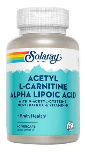 Ácido Alfa-lipóico De Acetil L-carnitina 60 Cápsulas Da Sola