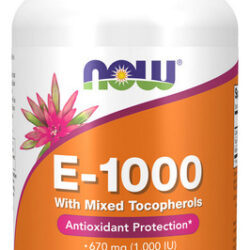 E-1000 - Tocoferóis Mistos 100% Naturais 100 Cápsulas Gelati