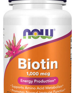 Biotina 1000 Mcg 100 Cápsulas Da Now Foods