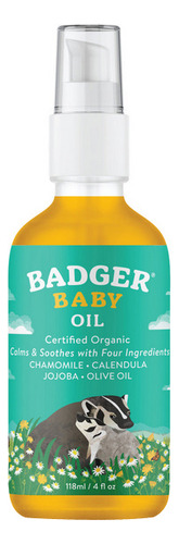 Óleo De Bebê Badger 118 Ml