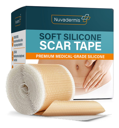 Fita Cicatricial De Silicone Nuvadermis Para Cicatrizes Cirú