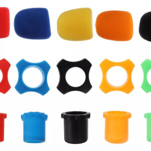 15pcs Microfone Pára-brisas Esponja Capa Anti-roll Anel Prot