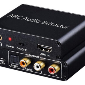 Adaptador Conversor Hdmi Arc Para Dac De 3,5 Mm Para Som Coa