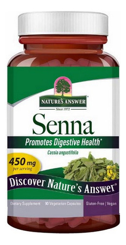Senna Leaf 90 Cápsulas Da Nature's Answer
