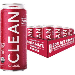 Yerba Mate Raspberry 16 Oz(case Of 12) By Clean Cause