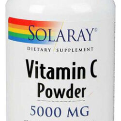Vitamina C Em Pó 5.000 Mg 8 Onças Por Solaray