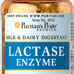 Enzima Lactase Puritans Pride 125 Mg, Cápsula Gelatinosa, 1