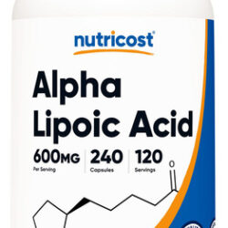 Ácido Alfa Lipóico Nutricost 600mg 240 Cápsulas