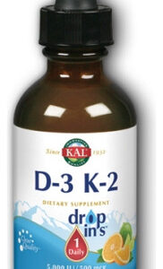 Emulsão Cítrica D3 K2 Dropins, 2 Onças, Da Kal