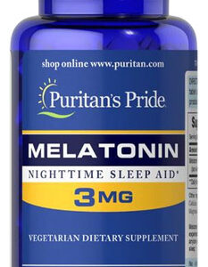 Melatonina 3 Mg 240 Comprimidos Da Puritan's Pride