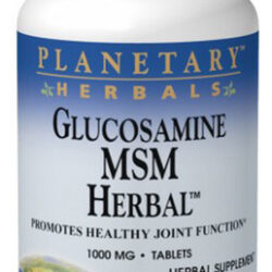 Glucosamina Msm Herbal 90 Comprimidos Da Planetary Herbals