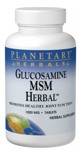 Glucosamina Msm Herbal 90 Comprimidos Da Planetary Herbals