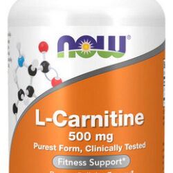 L-carnitina 500 Mg 180 Cápsulas Da Now Foods