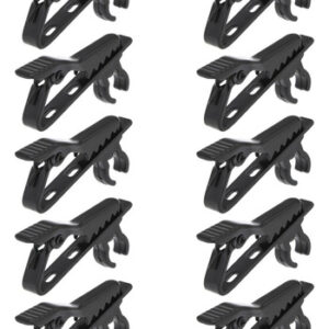 ~ 10 Pcs Clipe De Microfone De Lapela Mic Lapel Collar Cla