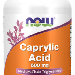Ácido Caprílico 600 Mg 100 Cápsulas Gelatinosas Da Now Foods