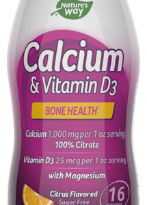 Cálcio E Vitamina D3 16 Onças Da Nature's Way
