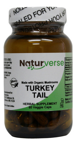 Cápsulas Em Pó Turkey Tail Cog 60 Cápsulas Vegetarianas Da N