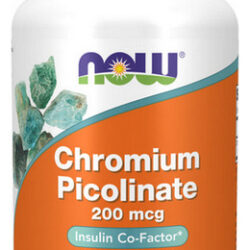 Picolinato De Cromo 200 Mcg 250 Cápsulas Da Now Foods