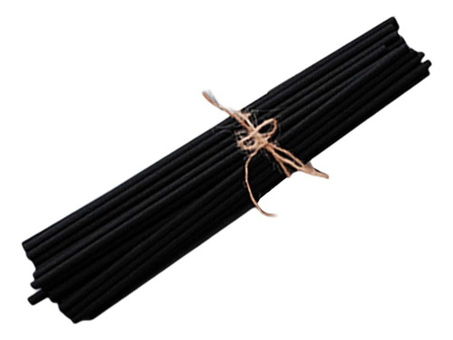 100 Pcs Difusor Set Difusor Substituição Rod Rattan Preto - Imagem 6