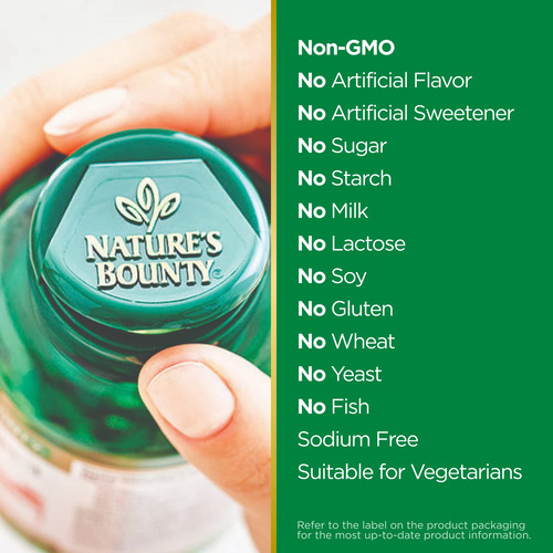 Suplemento Nature"s Bounty Magnésio 500 Mg 100 Comprimidos - Imagem 5