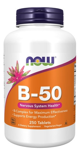 B-50 250 Comprimidos Da Now Foods