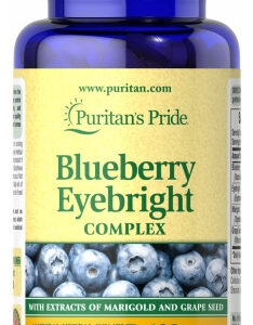 Complexo Blueberry Eyebright 120 Cápsulas Da Puritan's Pride