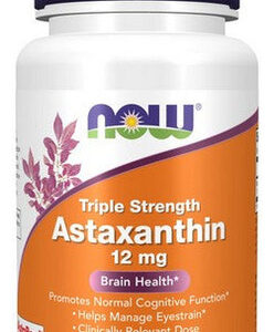 Astaxantina 12 Mg 60 Cápsulas Vegetais Da Now Foods