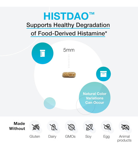 Xymogen Histdao - Suplemento Enzimático Dao Para Apoiar A De - Imagem 3
