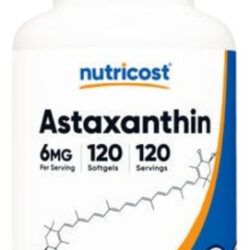 Cápsulas Gelatinosas De Astaxantina De 6 Mg E 120 Unidades D