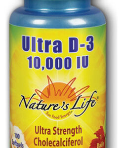 Ultra D-3 10,000 Iu 100 Softgels By Nature's Life