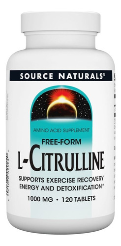 L-citrulline 1000 Mg 120 Tabs By Source Naturals