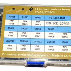 L Kit De Sortimento De Transistores De 670 Peças Com Caixa