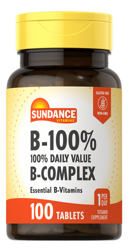 Comprimidos De Vitaminas Do Complexo B De 100 Comprimidos Da
