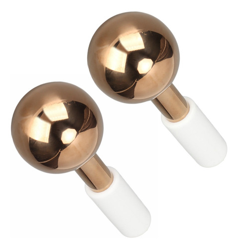 2×balões Gelo Faciais, Cor Ouro Rosa, Bola Gelo F