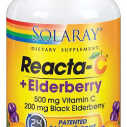 Reacta-c + Elderberry 120 Cápsulas Da Solaray