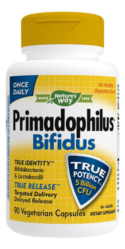 Primadophilus Bifidus, 90 Cápsulas Da Nature's Way