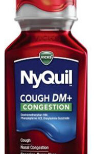Nyquil Cough Dm & Congestion Liquid Berry 8 Onças Da By Cres