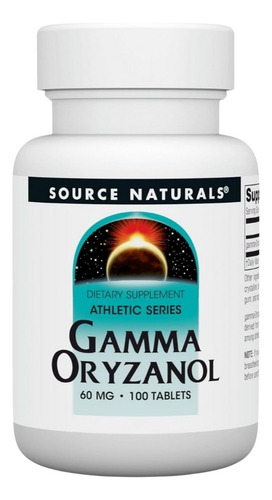 Gamma Oryzanol 60 Mg 100 Tabs By Source Naturals