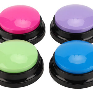 Botões Pet Record Talking, 4 Peças, Botão Multifuncional 30s