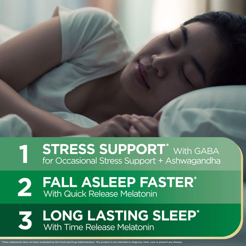 Suplemento Nature"s Bounty Stress Support Sleep3 Melatonina - Imagem 5