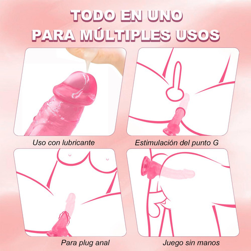 Ventosa De Silicone De Brinquedo Rosa Grande De 22 Cm - Imagem 2