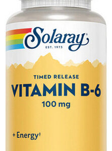 Vitamina B-6 100 Mg 60 Cápsulas Da Solaray