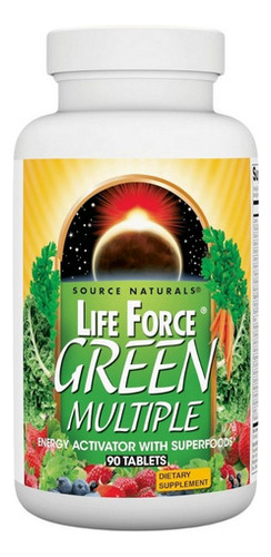 Life Force Green Multiple 90 Comprimidos Da Source Naturals