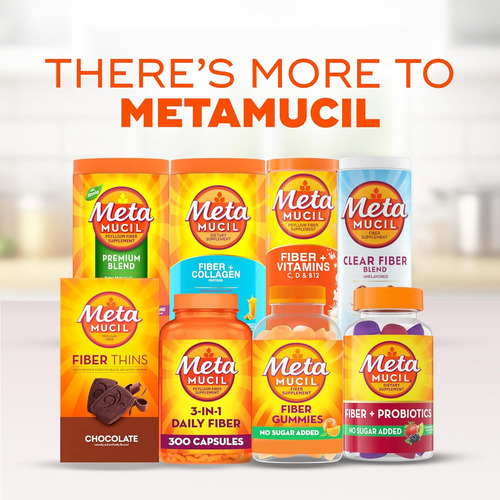 Metamucil Fiber Gummies For Adults, No Sugar Added Orange... - Imagem 8