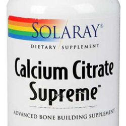 Citrato De Cálcio Supreme 180 Cápsulas Da Solaray